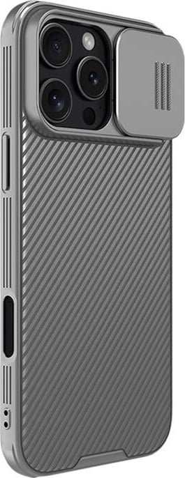 Mbështjellës Nillkin CamShield Pro për iPhone 16 Pro, gri