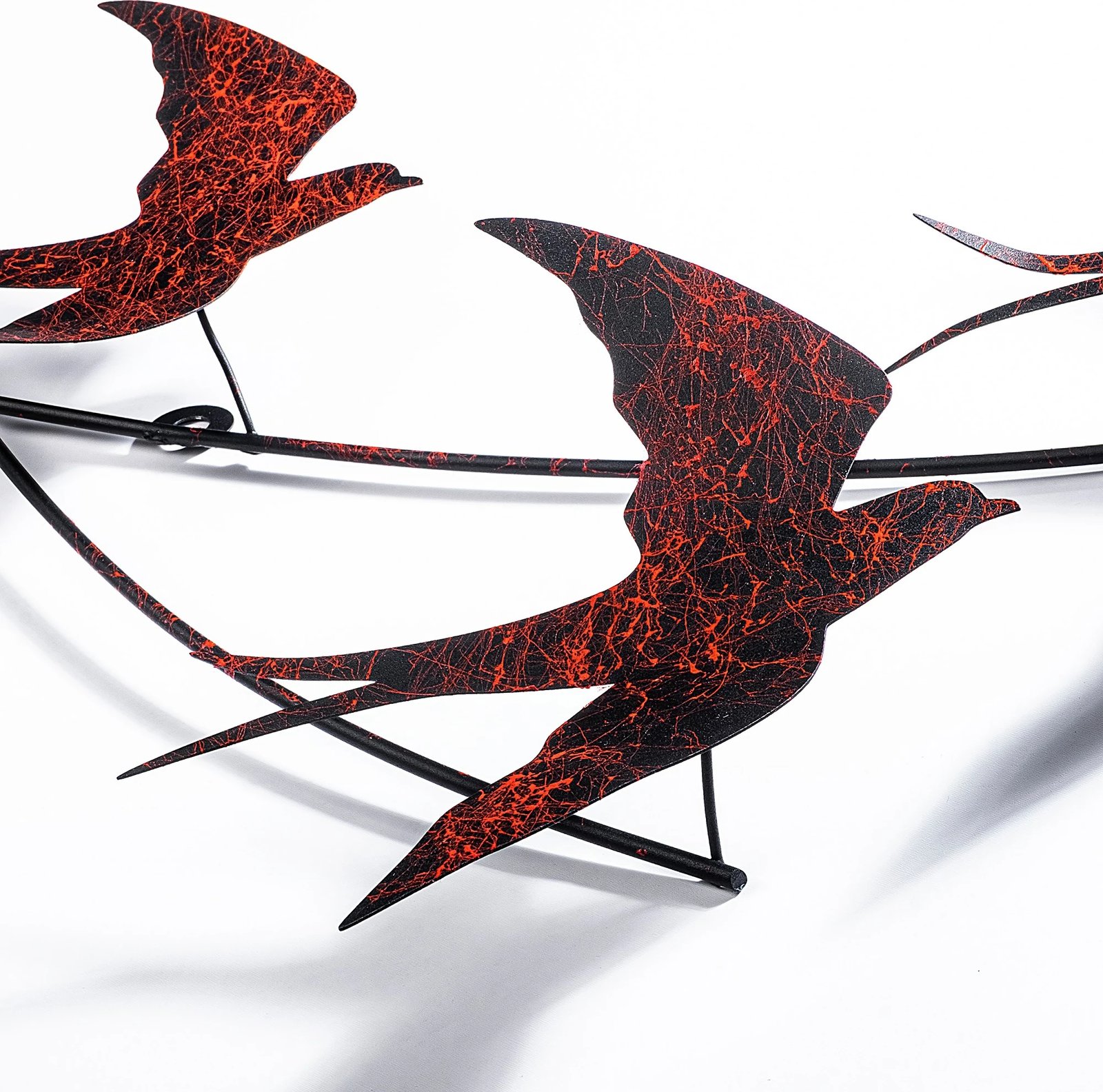 Aksesor dekorativ metalik për mur, Wallity, Wallow, shumëngjyrësh, 42x70cm