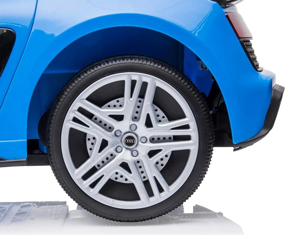 makinë elektrike për fëmijë, Milly Mally Audi R8 Spyder, 12V 2x30W, 1 ulëse, telekomandë, rrota EVA, blu