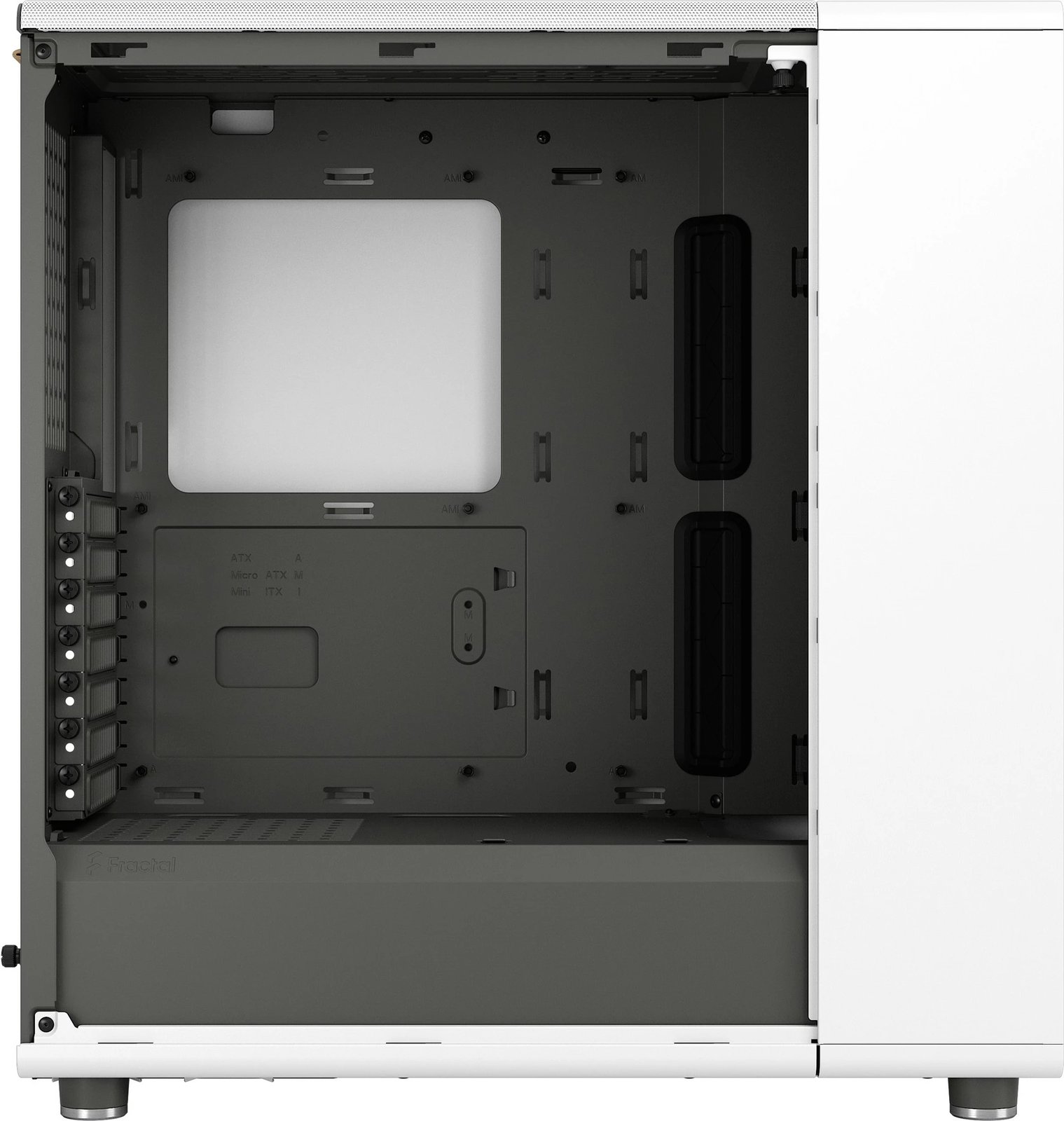 Kasë Fractal Design North Chalk White, Midi Tower, xham i kalitur Kasë Fractal Design North Chalk White, Midi Tower, xham i kalitur