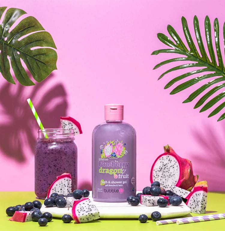 Bubble T Blueberry &amp; Dragon Fruit Bath &amp; Shower gel 500ml