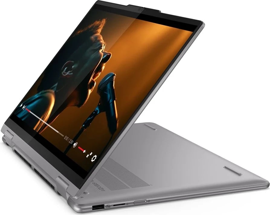 Laptop Lenovo 7 2-in-1, AMD Ryzen 5 8640HS, 14" Touch, 16 GB RAM, 1 TB SSD, Arctic Grey me çantë shpine