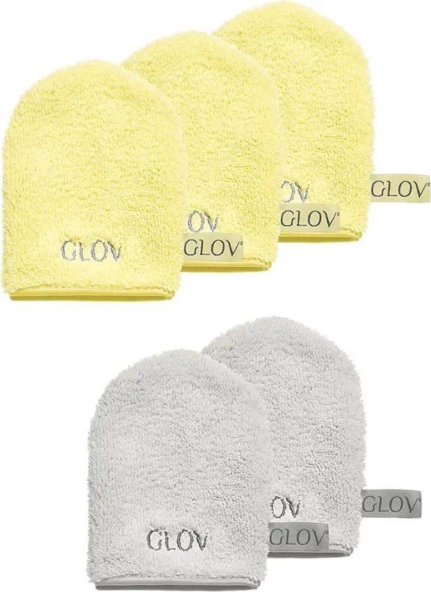 Doreza për largimin e grimit dhe pastrim fytyre Glov Baby Banana + Silver Stone për femra, 6 copë