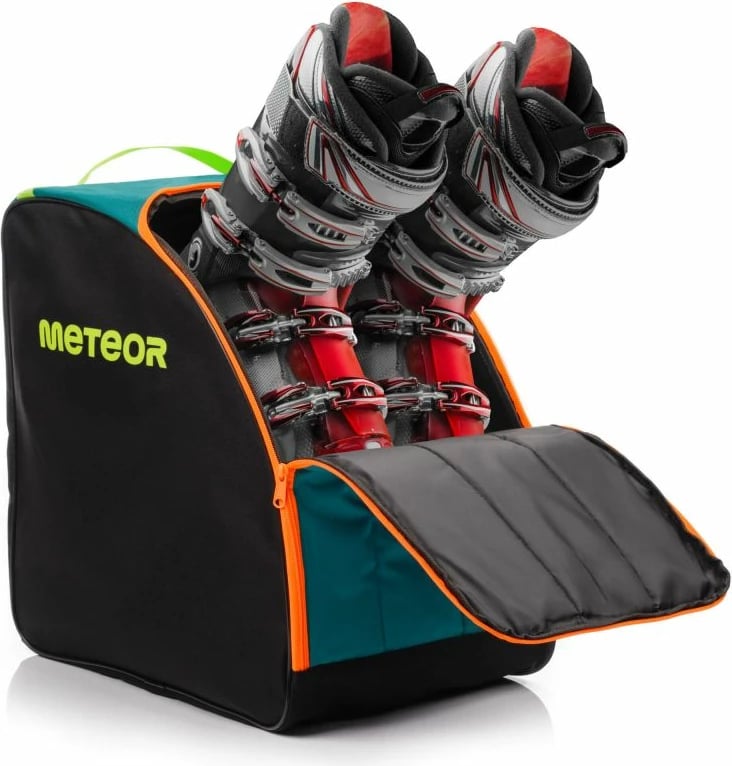 Çantë skijimi Meteor, unisex, e zezë dhe e gjelbër