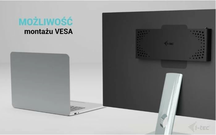 Kasë docking i-tec CADUA4KDOCKPDB100, 2x DisplayPort, 2x HDMI, 5x USB, RJ-45, 85W Power Delivery, me karikues USB-C, e zezë