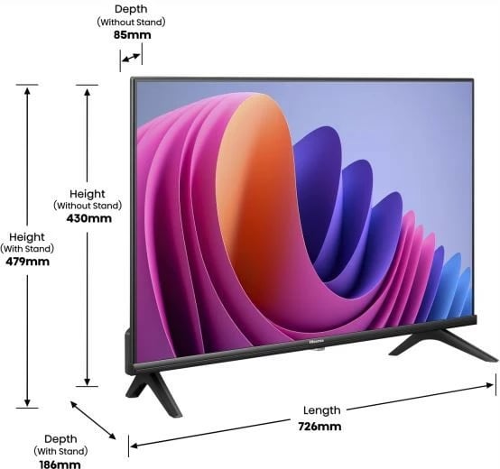 Televizor LED Smart TV Hisense 32A4N, 32 inç, HD Ready, i zi