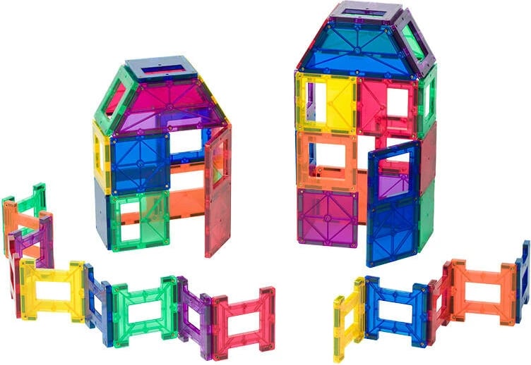 Set magnetik lodrash Playmags 3D, 24 pjesë, shumëngjyrëshe