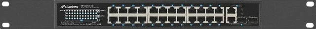 Switch rrjeti Lanberg RSFE-24P-2C-250, 24x PoE+, 2x Combo, 250W, rackmount, i zi