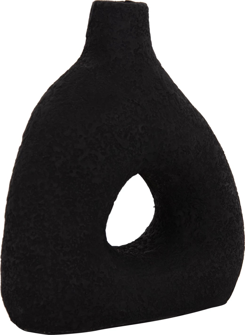 Vazo dekorative tavoline DECANT, terrakotë, e zezë, 17x6.5x20cm