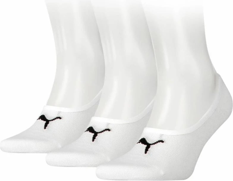 Çorape footie Puma unisex, të bardha