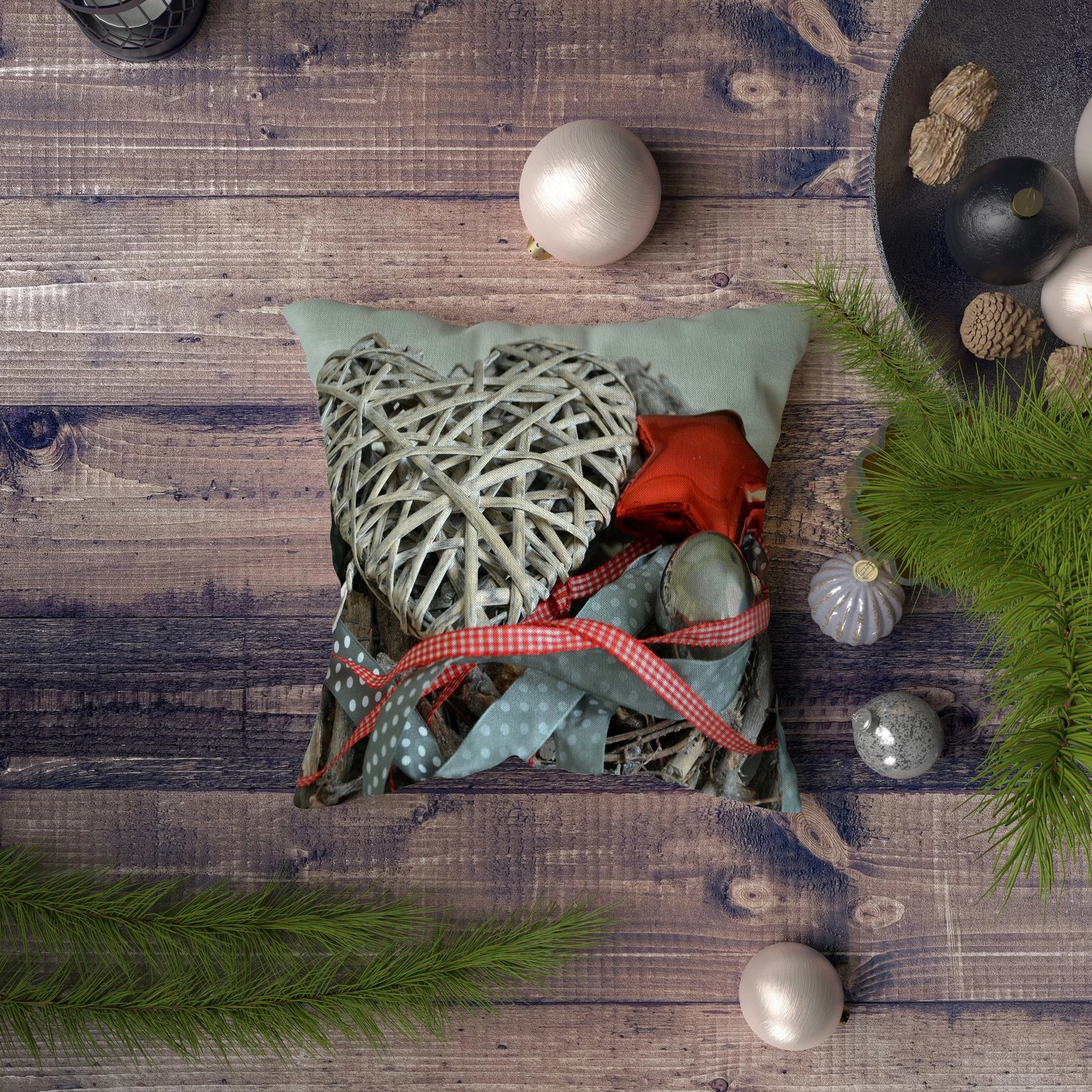 Jastëkëmbulesë Aberto Design, NYXMAS093, shumëngjyrëshe, 43x43cm