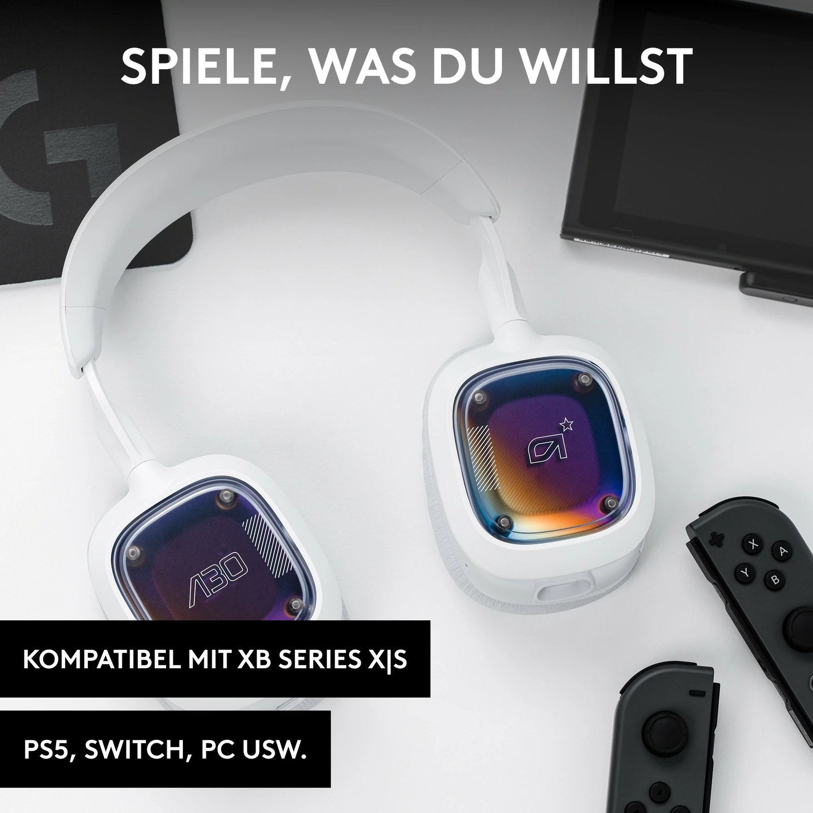 Kufje gaming ASTRO A30, Wired & Wireless, 20 - 20000 Hz, 342 g, e bardhë