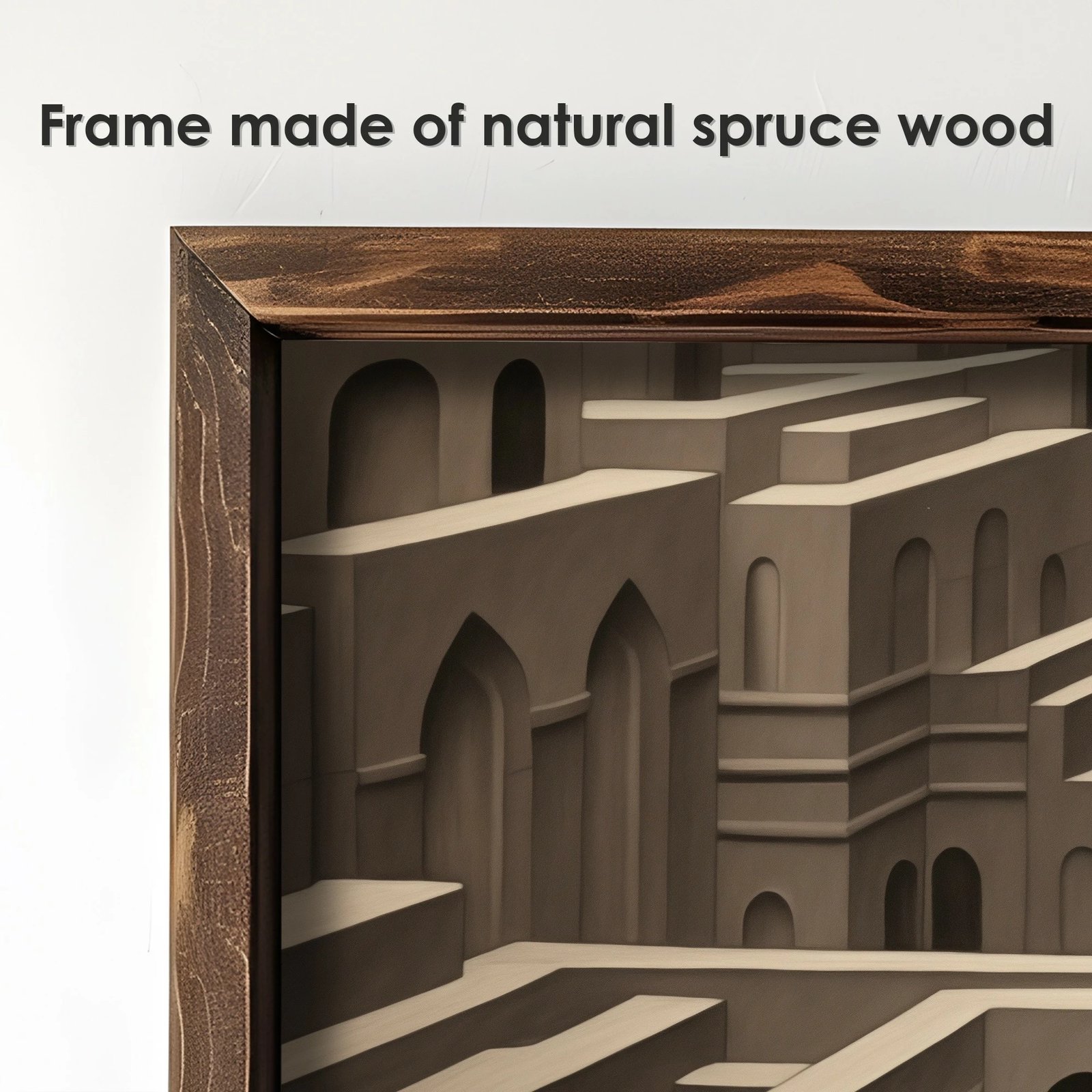 Pikturë dekorative me kornizë, MDF, shumëngjyrëshe, Wallity, EMR104