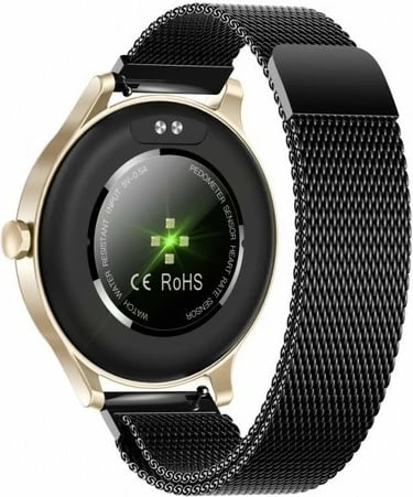 SmartWatch GARETT CLASSY GOLD-BLACK, STEEL (IP68 waterproof)