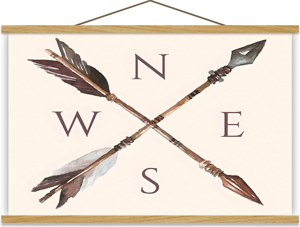 Pikturë dekorative me kornizë, shumëngjyrëshe, Wallity MRG17, 50x70cm