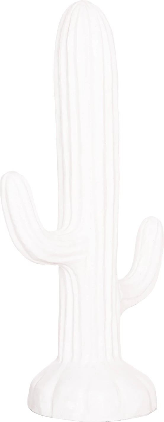 Kaktus dekorativ në dysheme, MDF, ngjyrë e bardhë, FH4386.02M, 54x34x103 cm