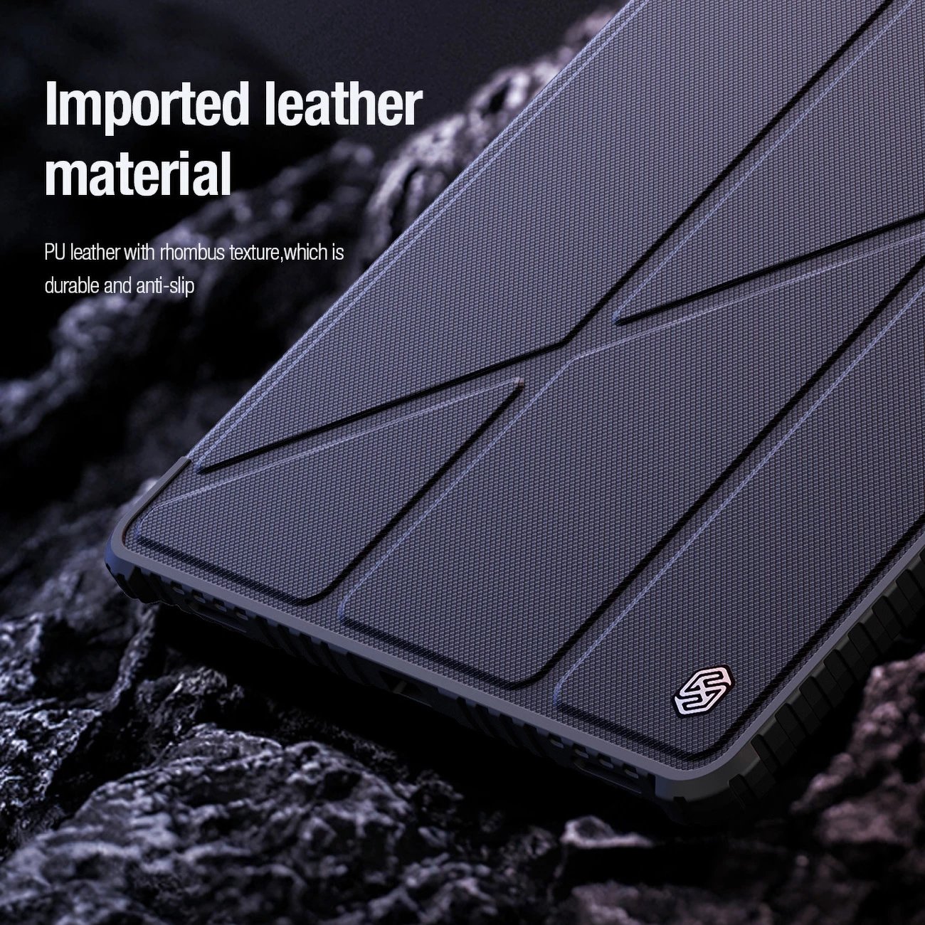 Mbështjellës Nillkin Bumper Leather Case Pro për Samsung Galaxy Tab S9+, e zezë