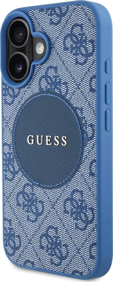 Mbështjellës Guess 4G Circle Classic Logo MagSafe për iPhone 16, Kaltër Mbështjellës Guess 4G Circle Classic Logo MagSafe për iPhone 16, Kaltër