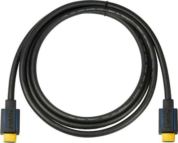 Kabllo HDMI Ultra HD LogiLink CHB006, 5m, e zezë
