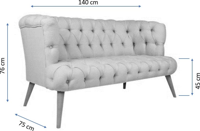 Divan dy ulës, Atelier del Sofa, West Monroe, krem