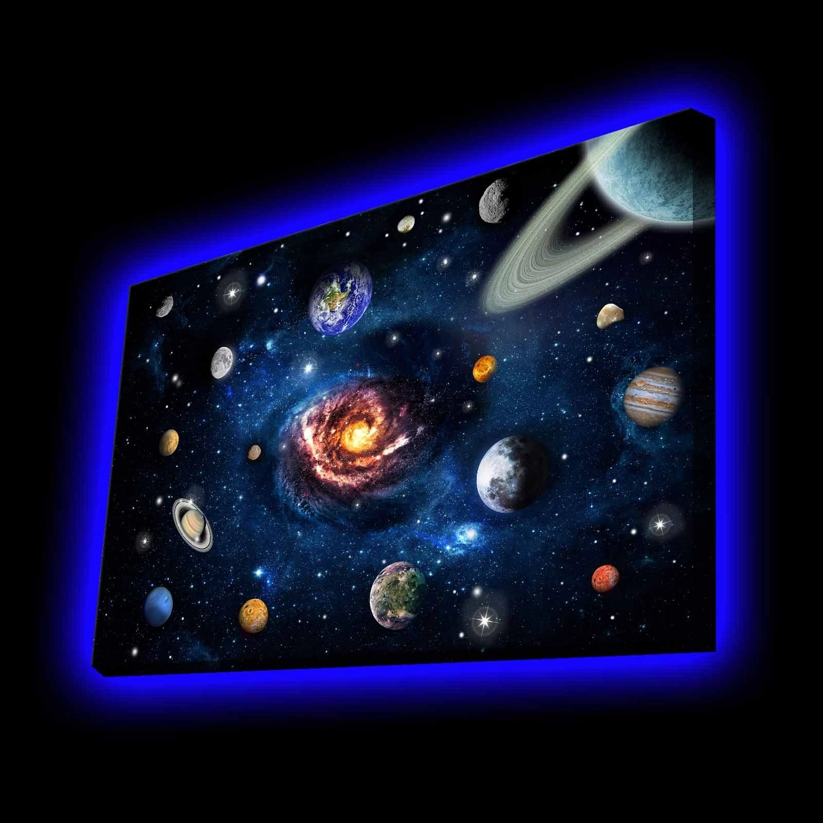 Pikturë dekorative me drita LED, shumëngjyrëshe, 45x70cm, 4570KTLGDACT-019