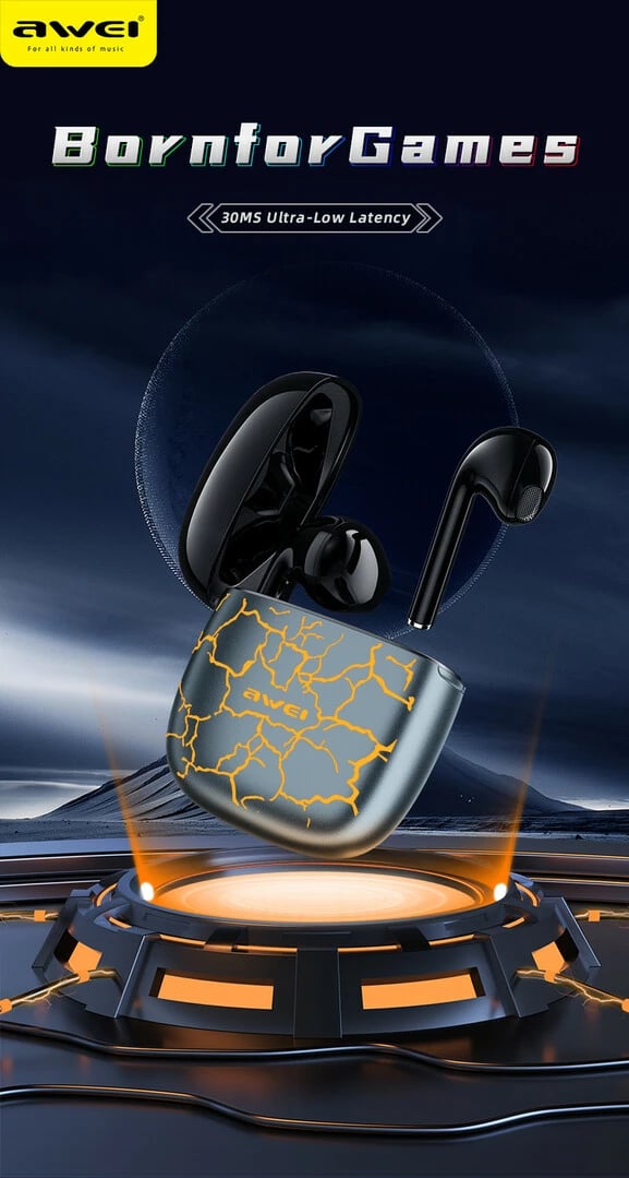 Kufje Me Bluetooth AWEI T28Pro (Portokall)