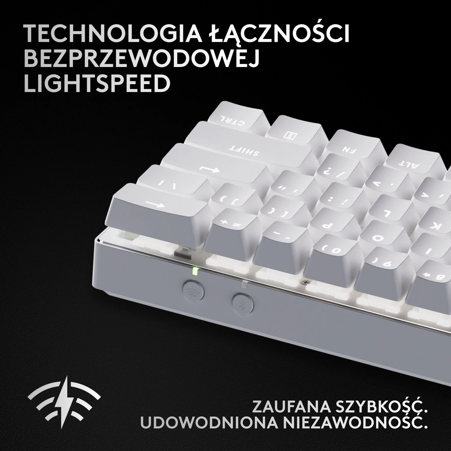 Tastierë Logitech G Pro X 60 Lightspeed, RGB, e bardhë