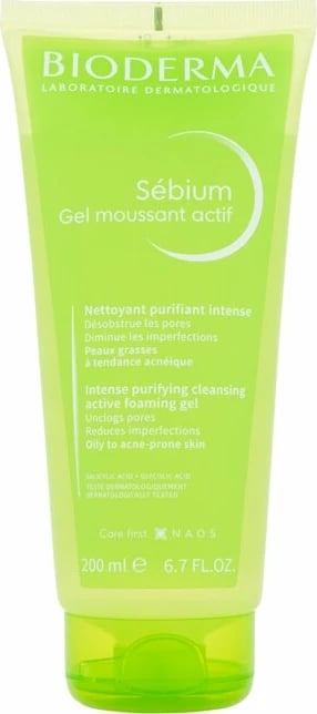Xhel pastrues për femra BIODERMA Sébium Intense Purifying Cleansing Foaming Gel, 200ml