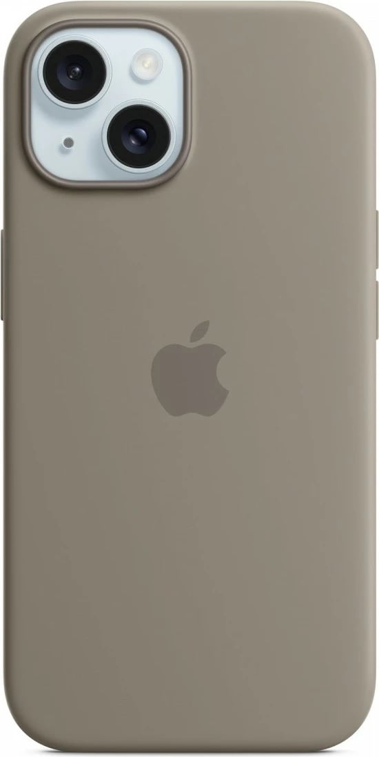 Mbështjellës Apple MXPG3ZM/A për iPhone 15 6.1", silikon, MagSafe, Ash Brown