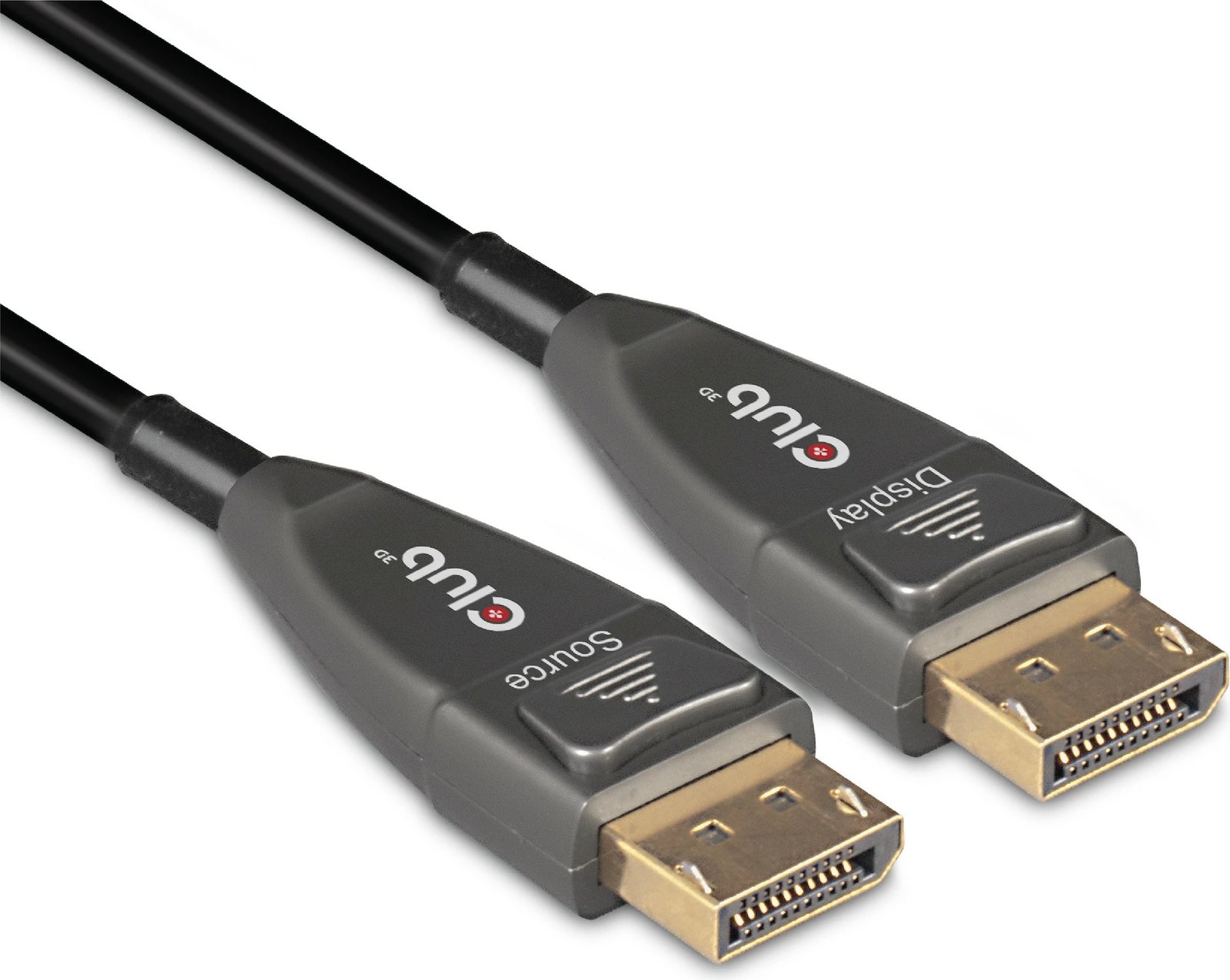 Kabllo DisplayPort Club3D 1.4, 20m, 4K120Hz, e zezë