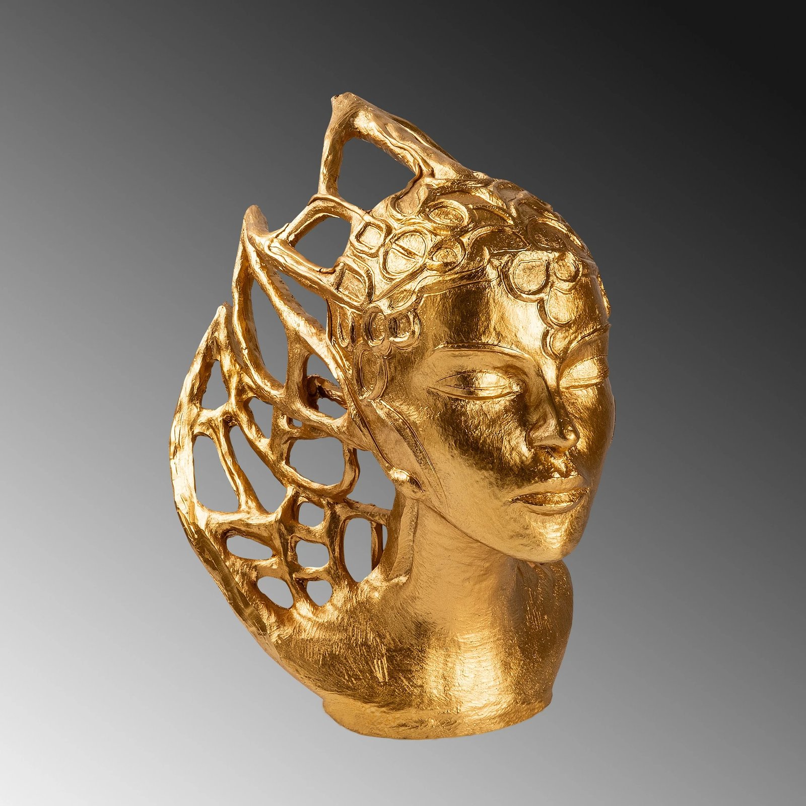 Objekt dekorativ Evila Originals, ngjyrë ari, Yak-036