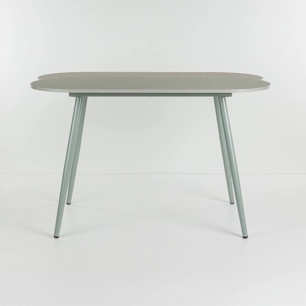 Tavolinë me karrige italiane, 4+1, ngjyrë gri-gur, 120x75x75