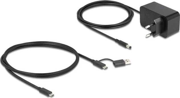 USB hub DeLOCK 7 porta, 4x 10 Gbps, 4x karikim i shpejtë, me çelësa, i zi
