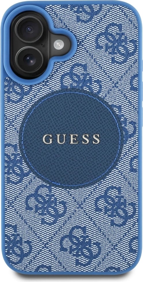 Mbështjellës Guess 4G Circle Classic Logo MagSafe për iPhone 16, Kaltër Mbështjellës Guess 4G Circle Classic Logo MagSafe për iPhone 16, Kaltër