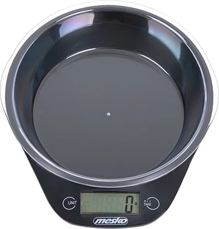 Peshore kuzhine, Adler MS 3164, kapacitet 5 kg, ndarje 1 g, tas plastik 700 ml, ekran LCD, e zezë