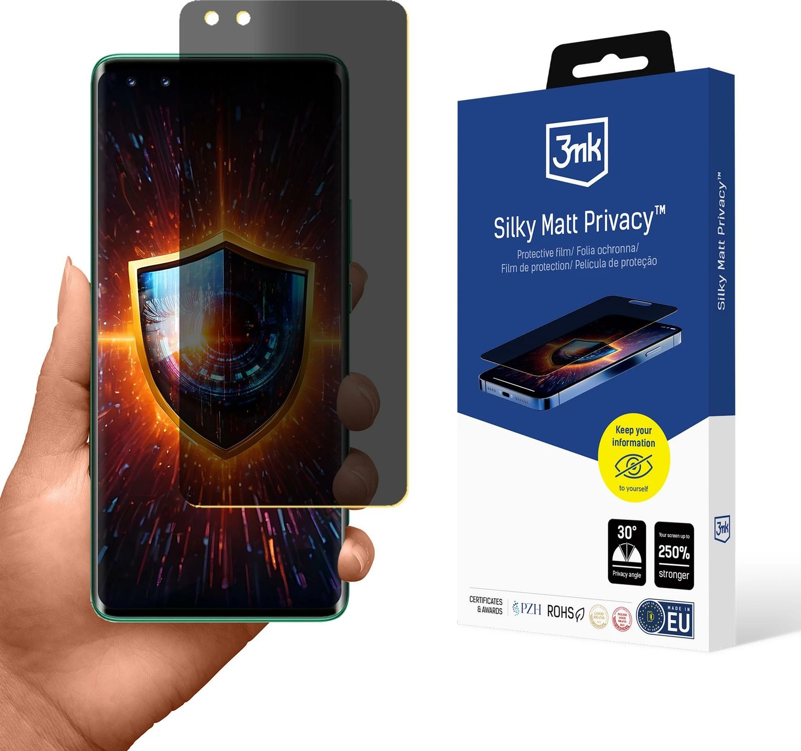 Mbështjellës privatësie 3mk Silky Matt Privacy për Huawei Nova 11 Pro, Mat