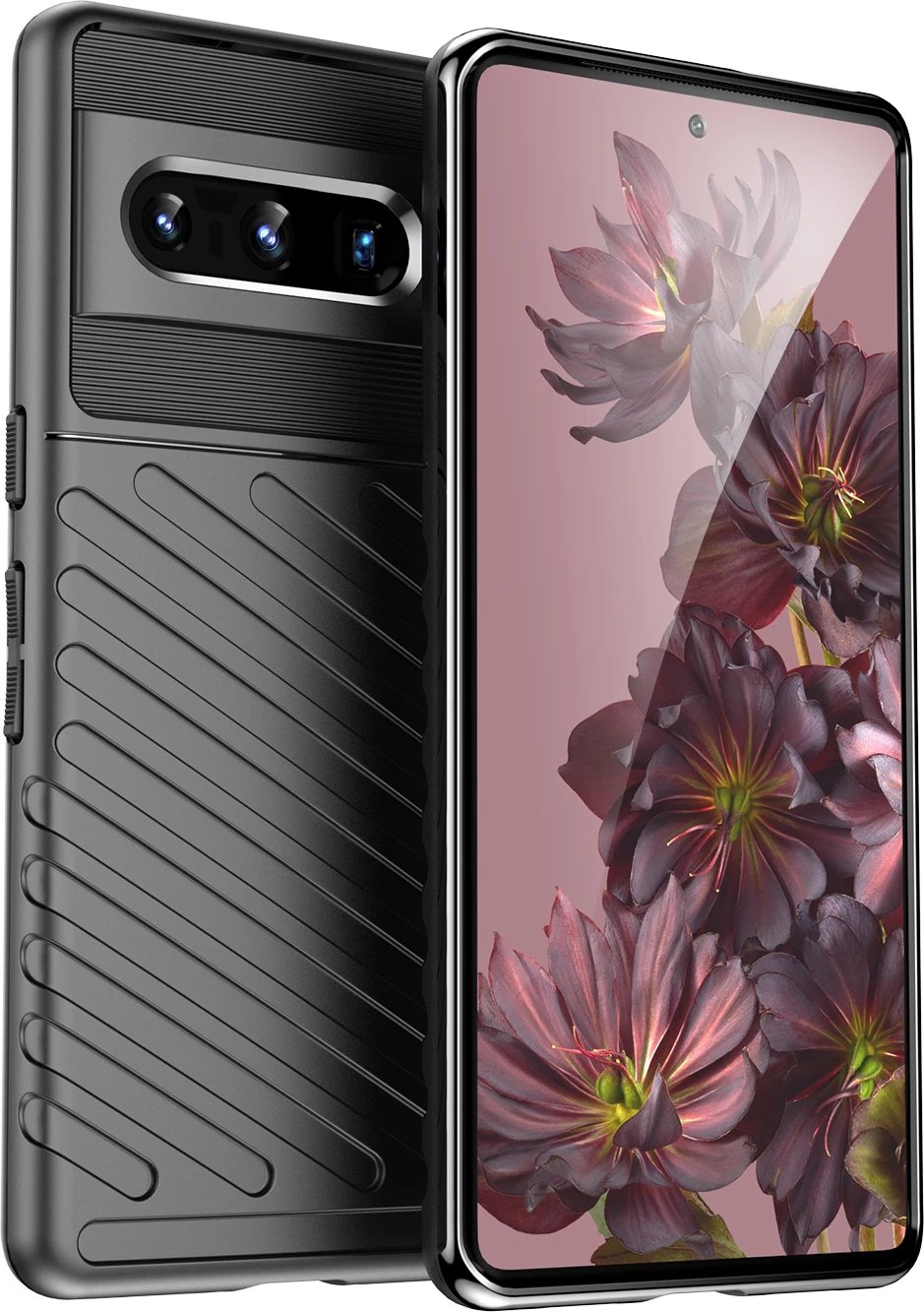 Mbështjellës Hurtel Thunder Case për Google Pixel 7 Pro, i zi