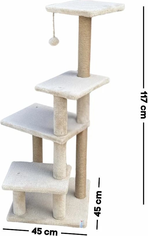 Dru për gërvishtje për mace, Paws & Whiskers, Alessi, bezhë