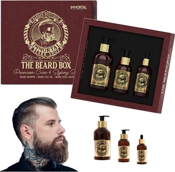 Set për mjekërr IMMORTAL, 3-në-1