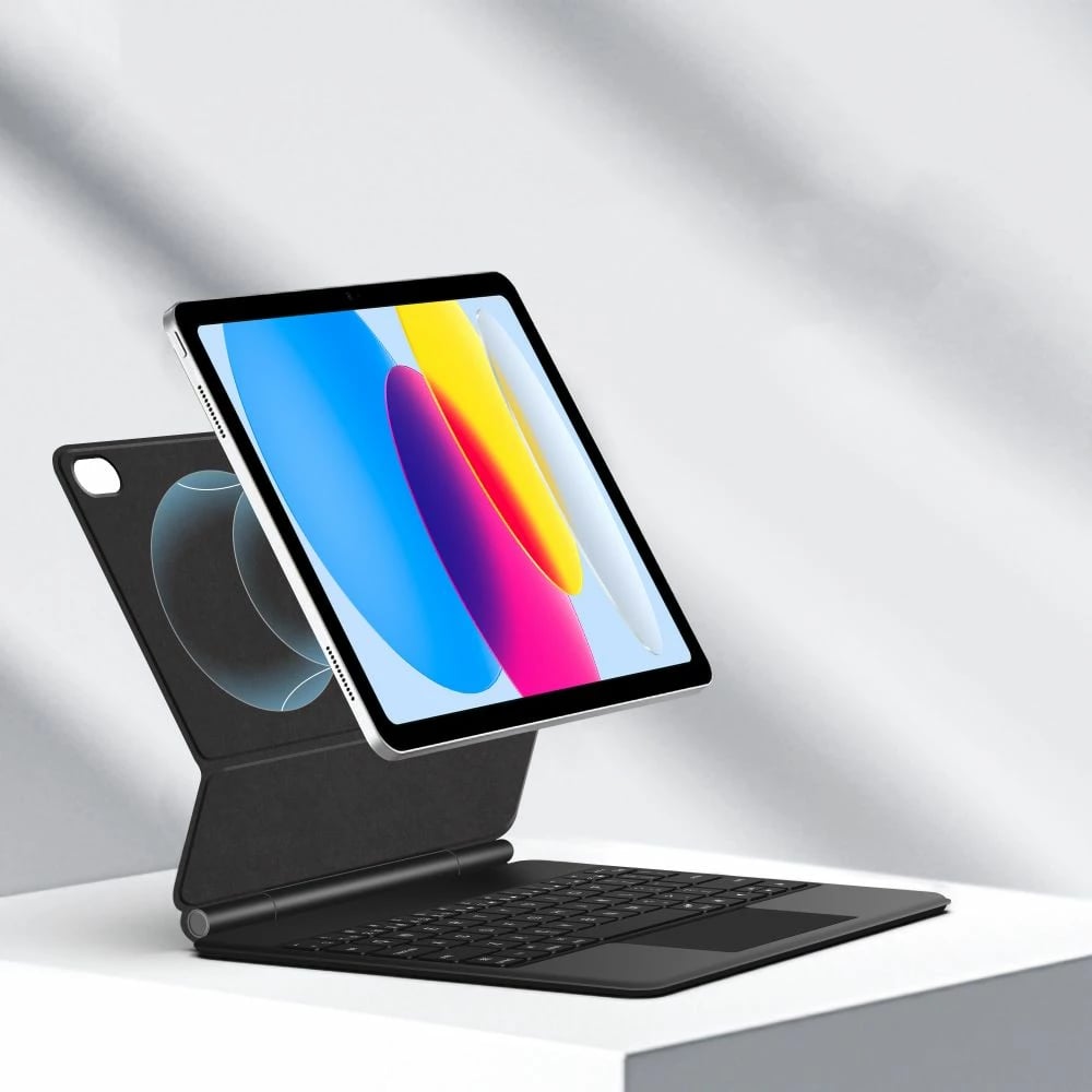 Mbështjellës me tastierë Tech-Protect SmartCase Magnetic për iPad 10.9" 2022 / iPad 11" 2025, e zezë