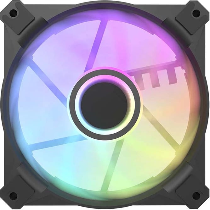 Set ventilatorë kompjuteri Darkflash INF8 3in1, 120x120, ARGB, zi