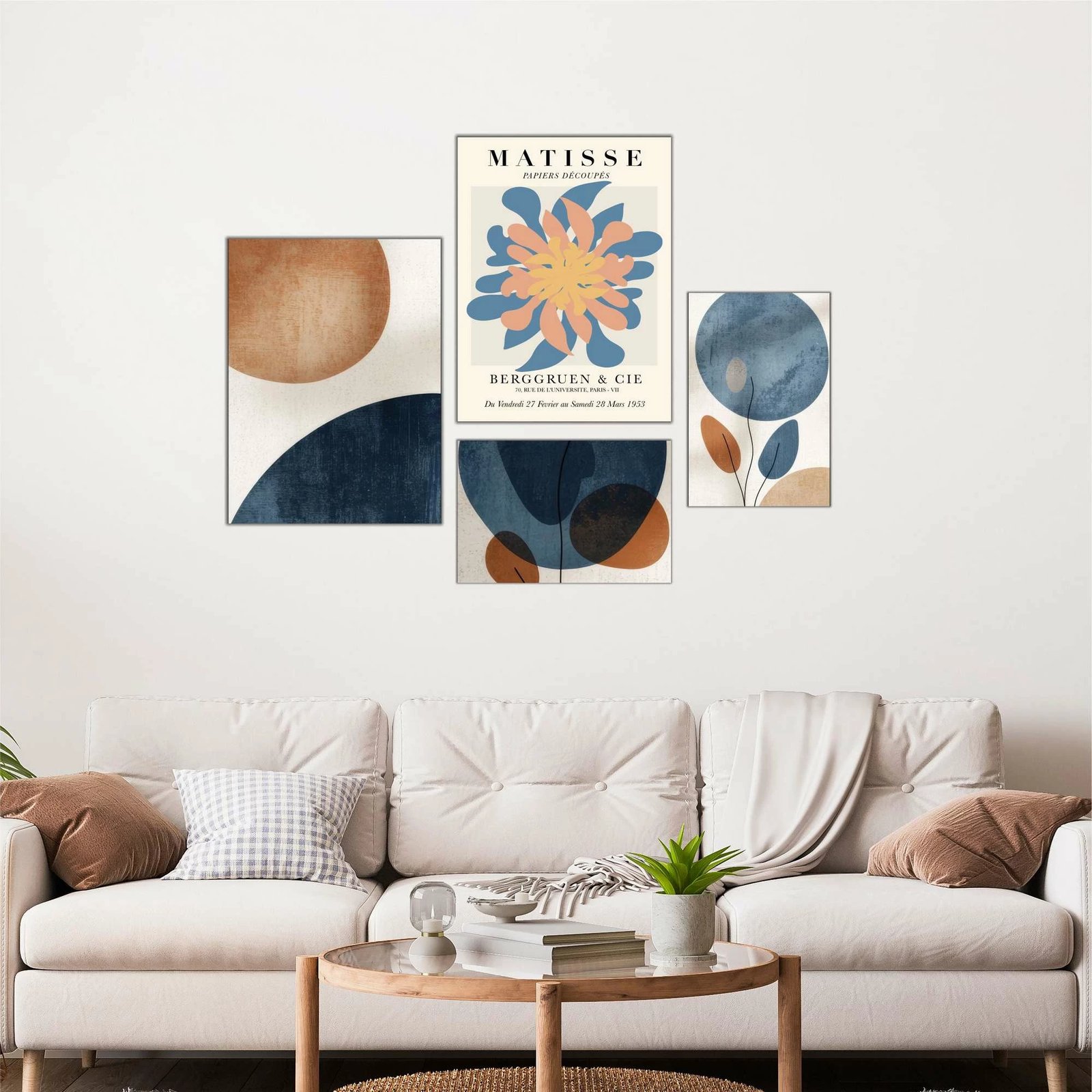 Pikturë dekorative MDF, 4 copë, Wallity, Mdf - 00131