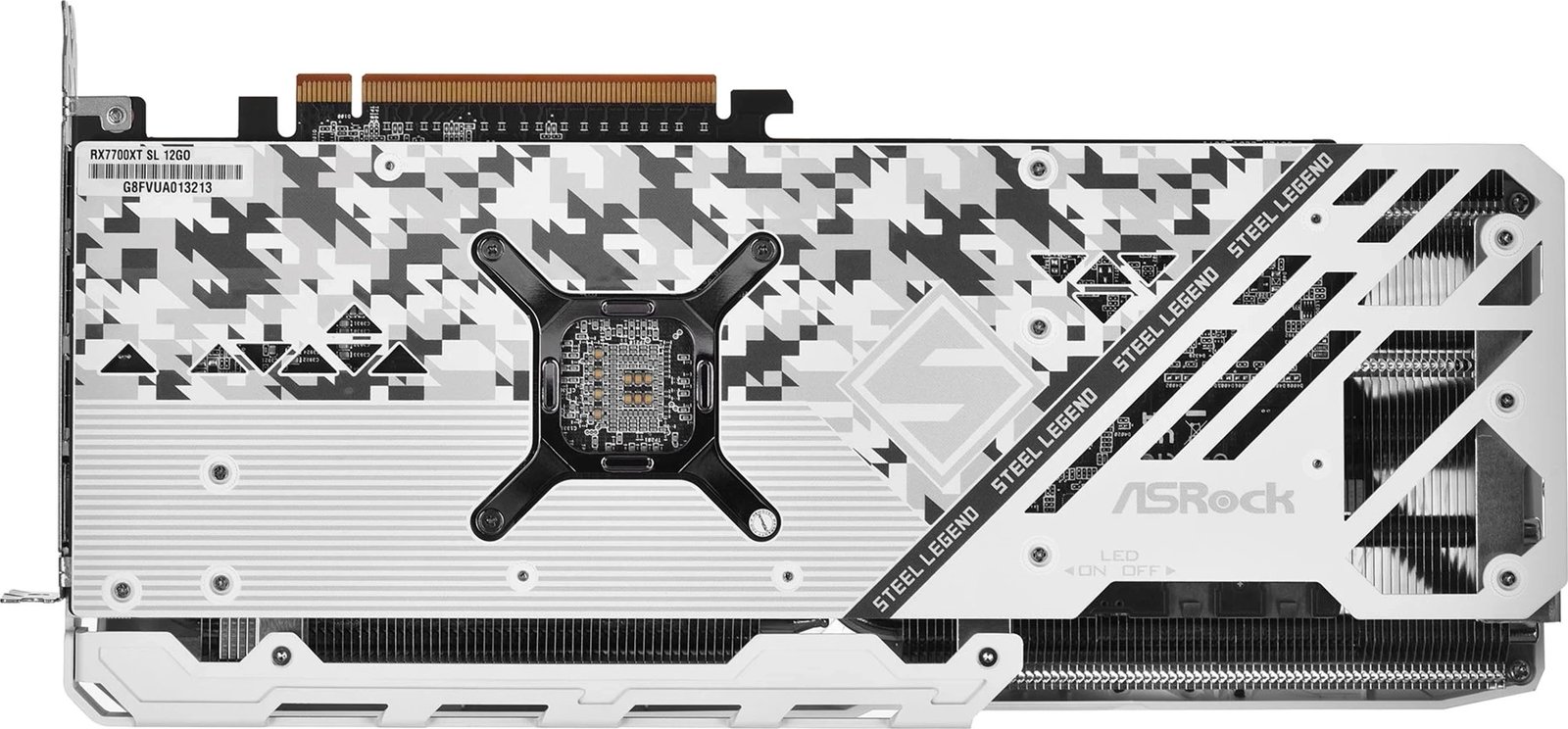 Kartë Grafike ASRock Radeon RX 7700 XT Steel Legend 12GB OC, e bardhë Kartë Grafike ASRock Radeon RX 7700 XT Steel Legend 12GB OC, e bardhë