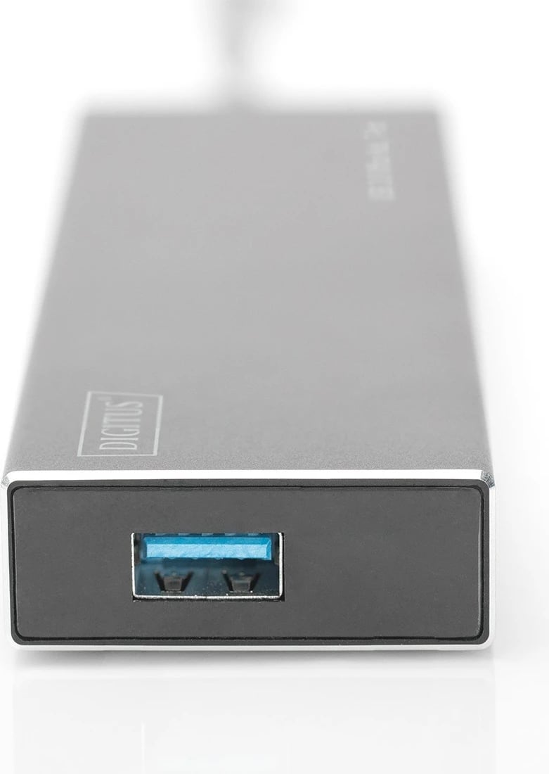 Hub USB Digitus, 7 porta, USB 3.0, Gri, Alumin