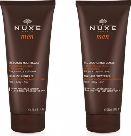 Xhel dushi për meshkuj Nuxe Men Multi Use, 2x200ml
