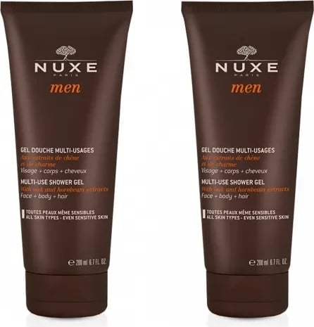Xhel dushi për meshkuj Nuxe Men Multi Use, 2x200ml