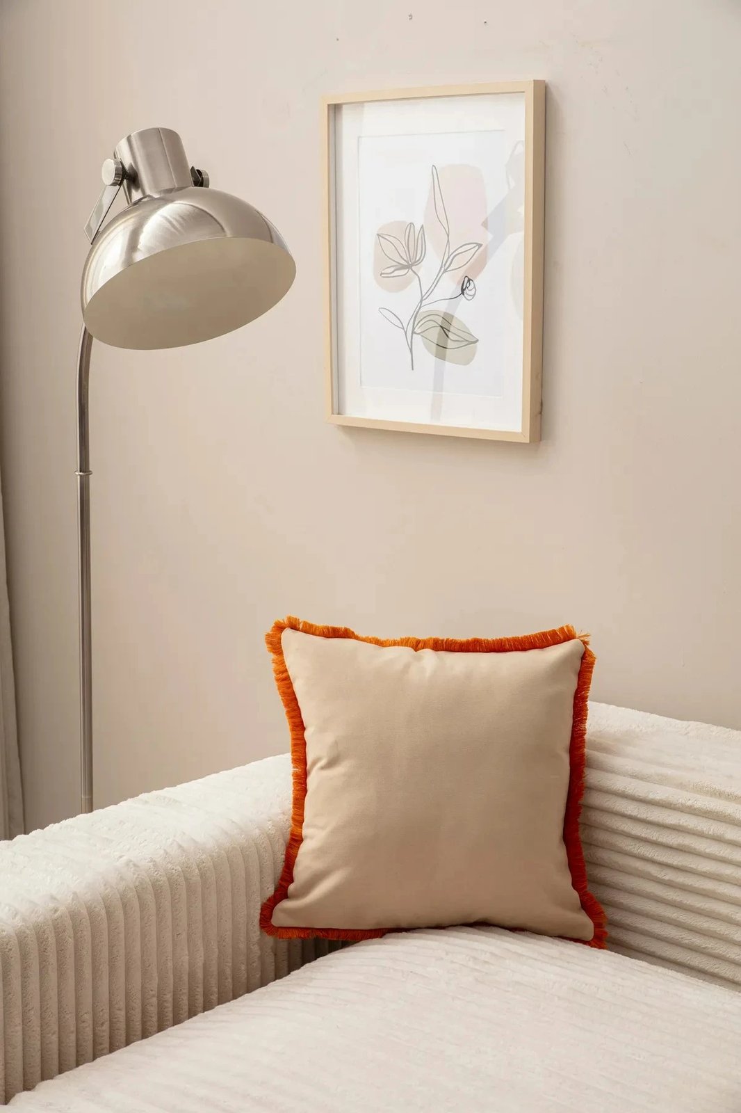 Jastëkëmbulesë bezhë, Evila Originals, 43x43cm, 1 copë