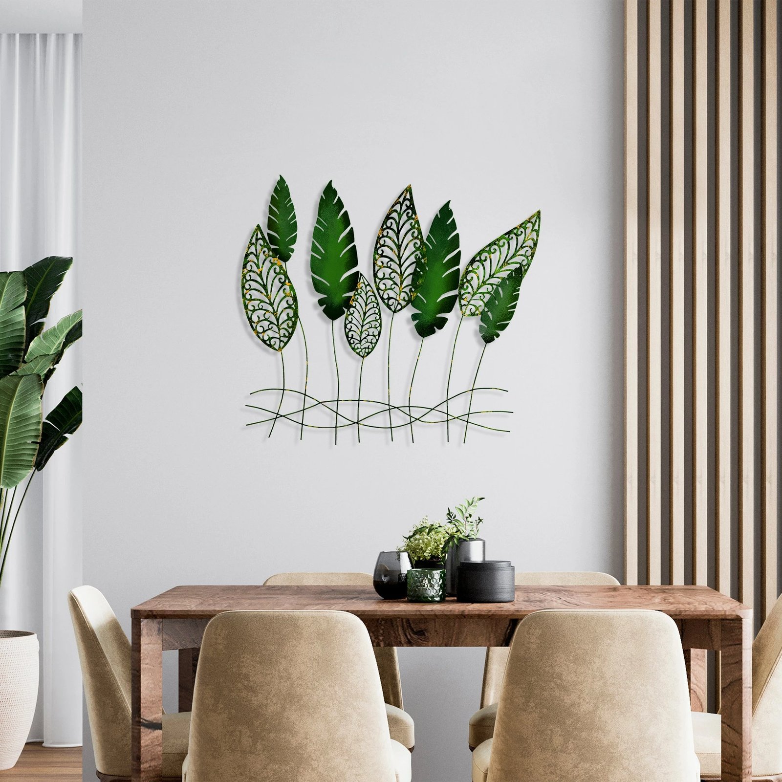 Aksesori dekorativ metalik për mur Wallity, Kosmer 3, shumëngjyrësh, 75x80cm