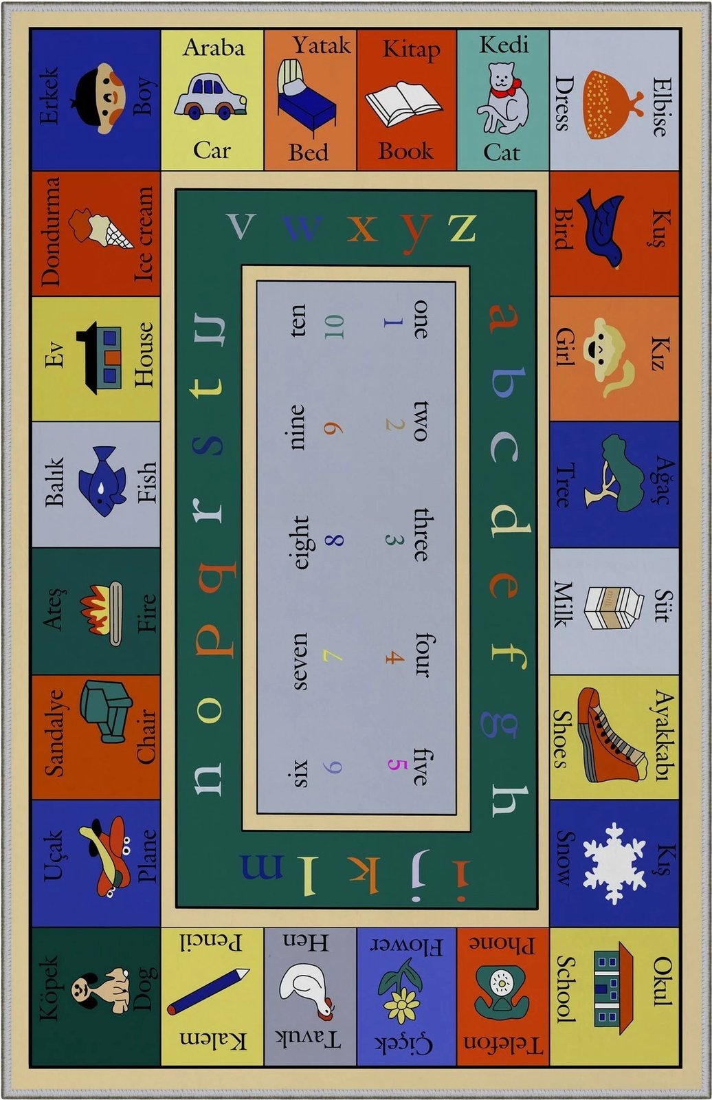 Qilim shumëngjyrësh për fëmijë, Conceptum Hypnose, EXFAB59, 160x230cm