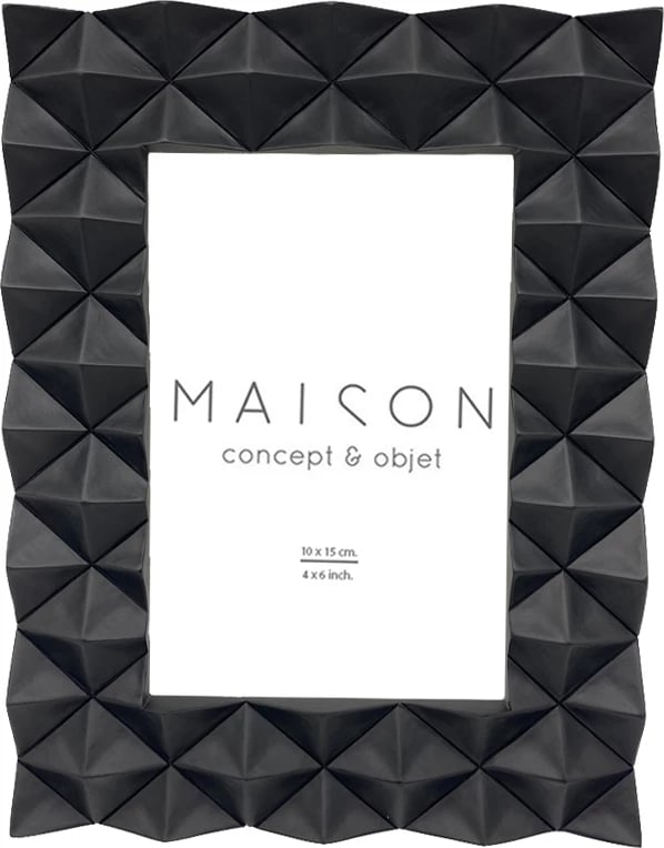 Kornizë foto VIRO, polirezine e zezë, xham, 22.2x14.5x42cm